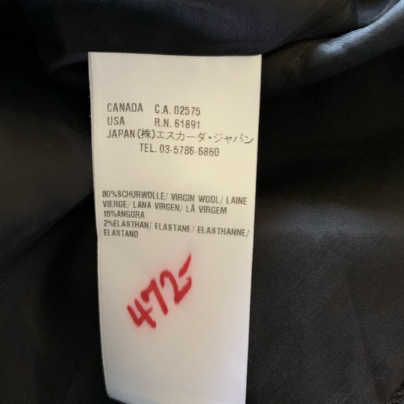 Escada wool blend dark grey blazer, size 38 - Picture 4 of 12